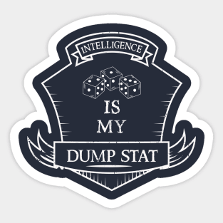 Dump Stat - Intelligence Sticker